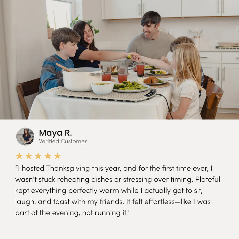 Platefule |The Always-Hot Food Mat